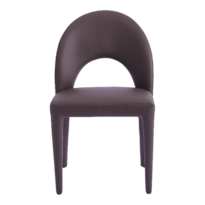 Serena Dining Chair Plum Leather Look