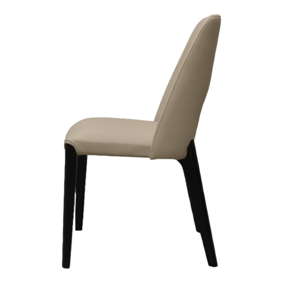 Kenichi Dining Chair Beige Leather