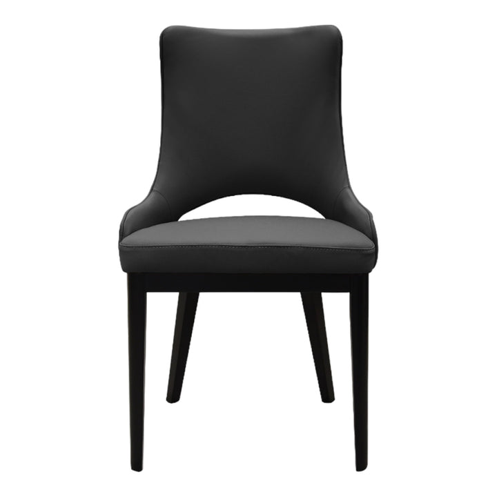 Oishi Dining Chair Black Leather