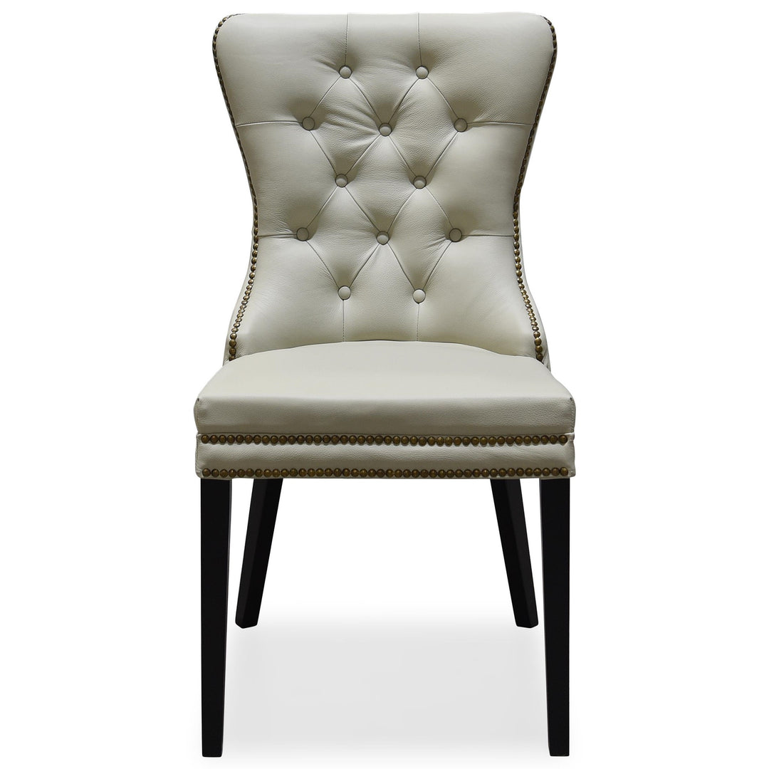 Luciano Dining Chair Ecru Leather - Future Classics Furniture