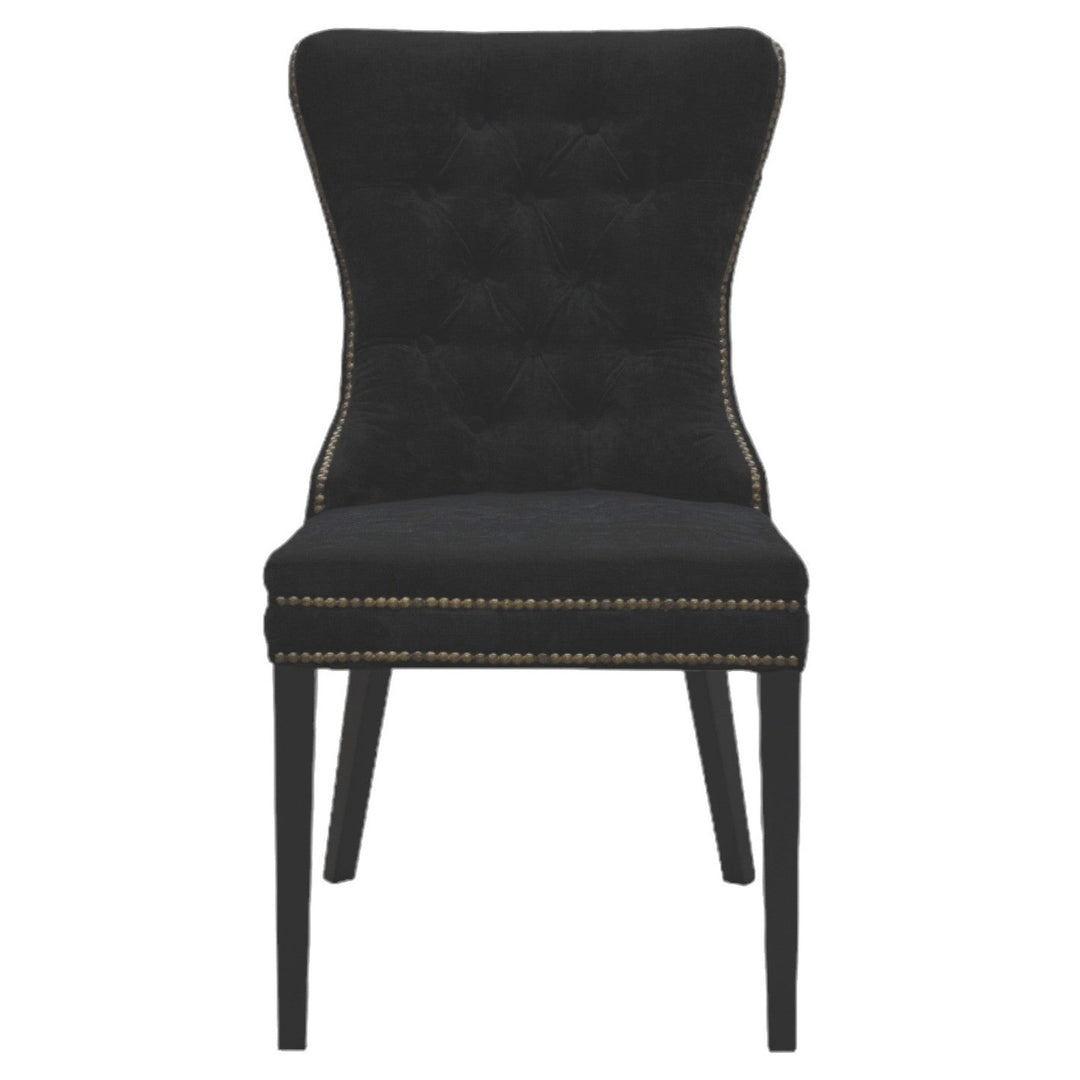 Luciano Dining Chair Black Velvet