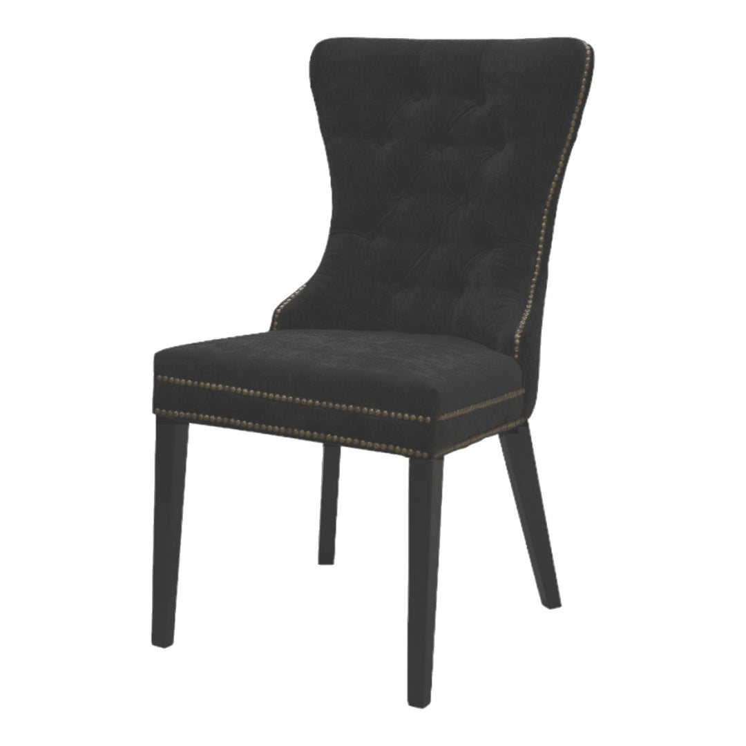 Luciano Dining Chair Black Velvet