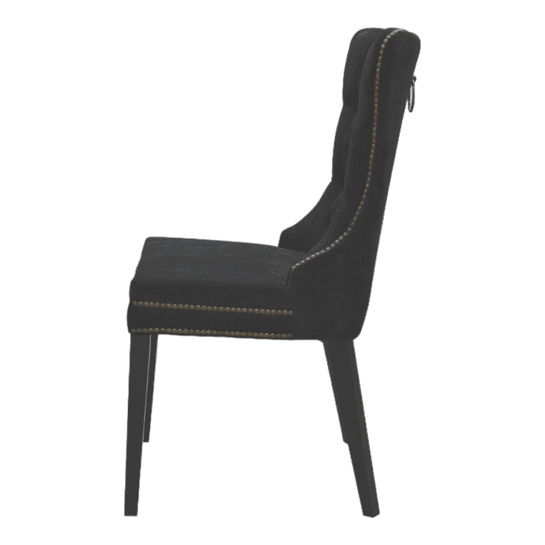 Luciano Dining Chair Black Velvet