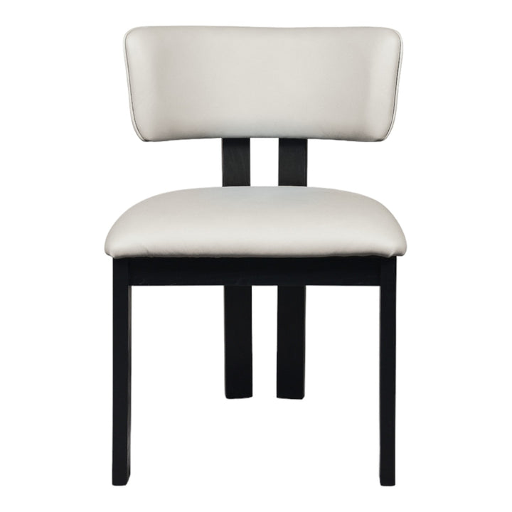 Modenese Dining Chair White Leather