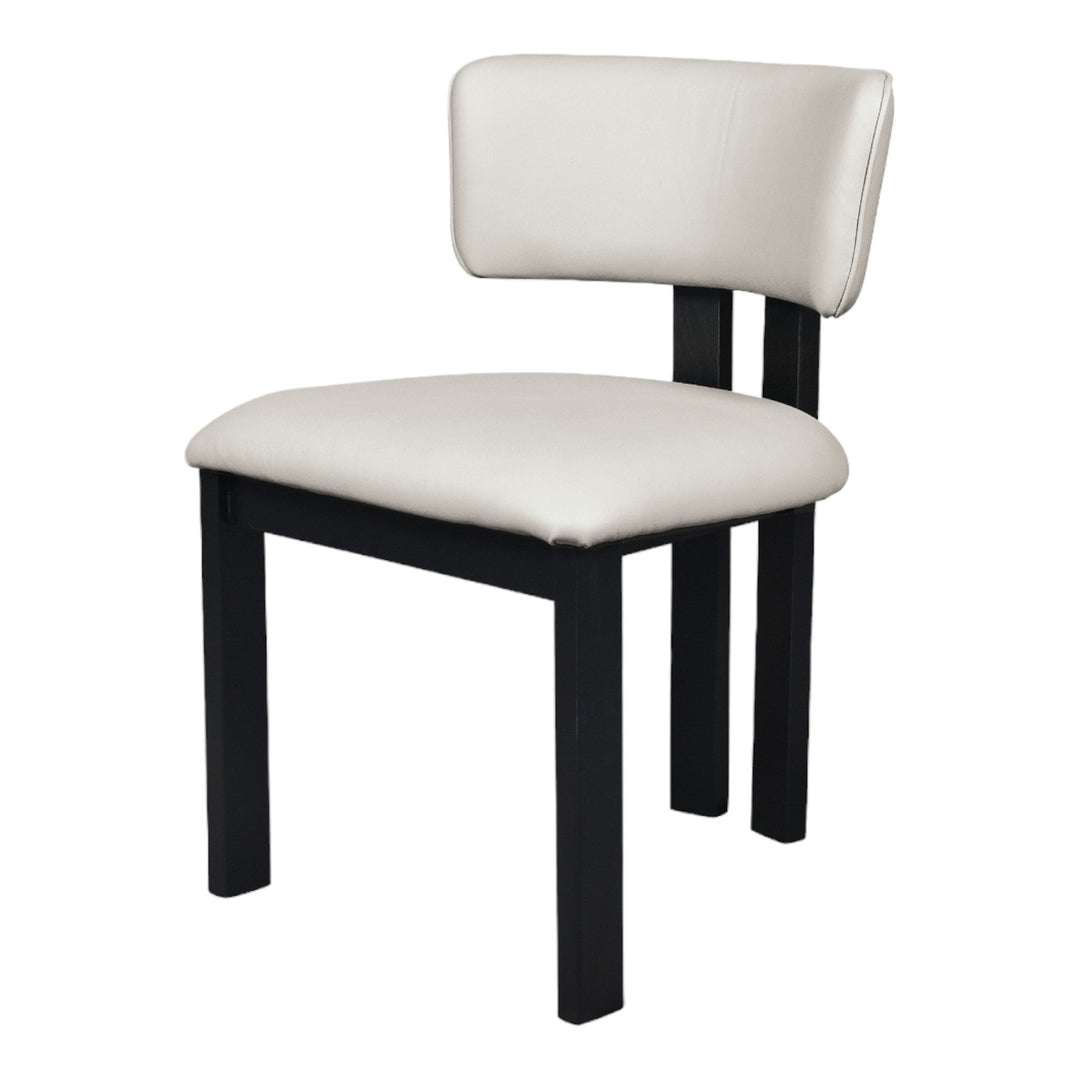 Modenese Dining Chair White Leather