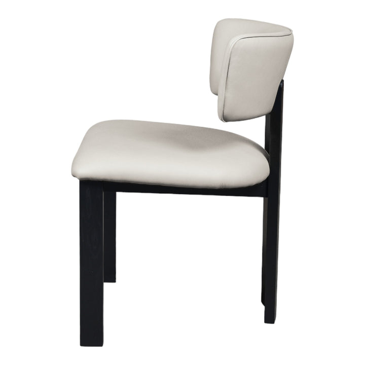 Modenese Dining Chair White Leather