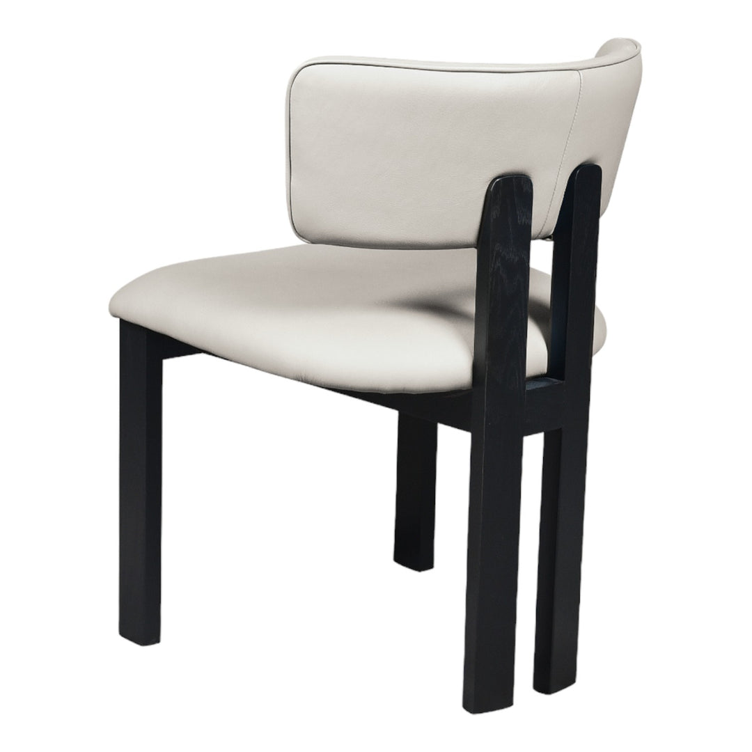 Modenese Dining Chair White Leather