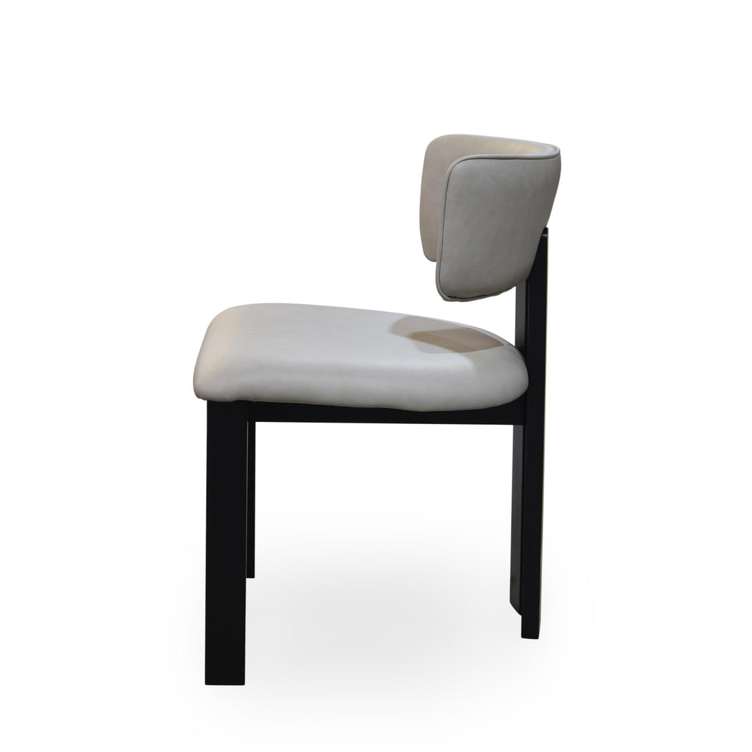 Modenese Dining Chair Mushroom Leather