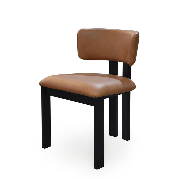 Modenese Dining Chair Tan Leather