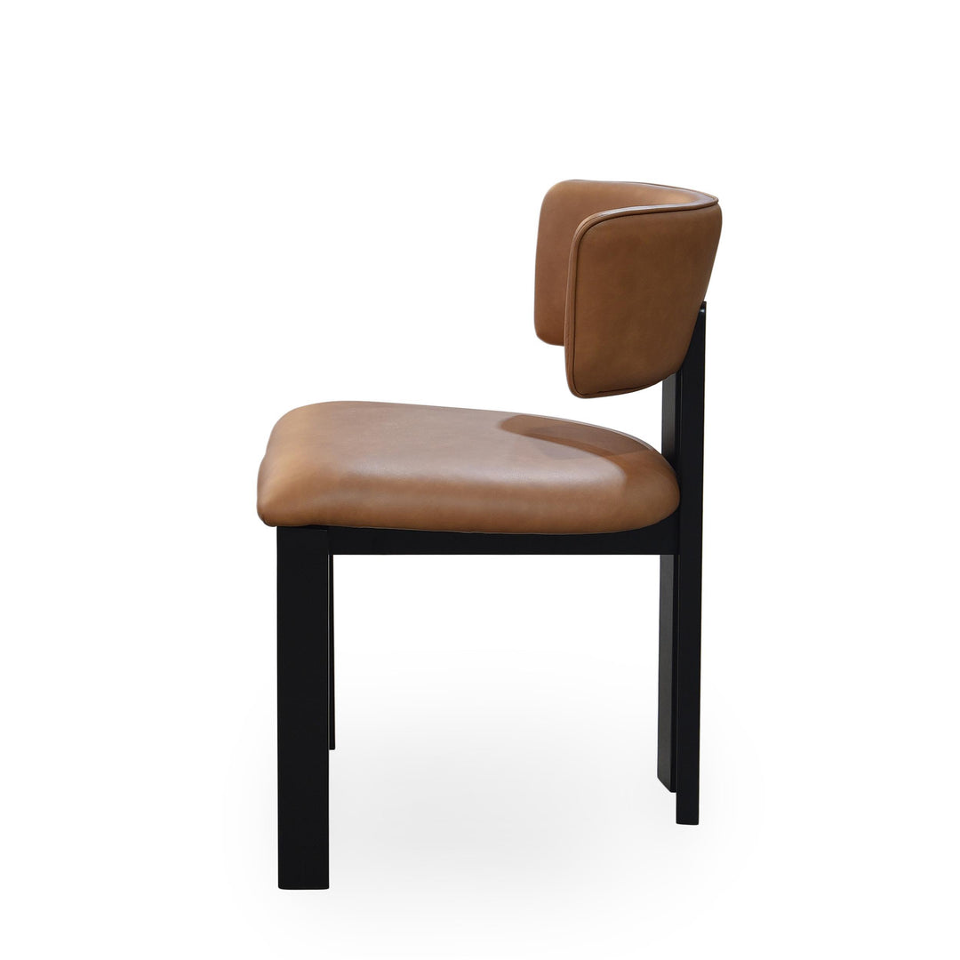 Modenese Dining Chair Tan Leather