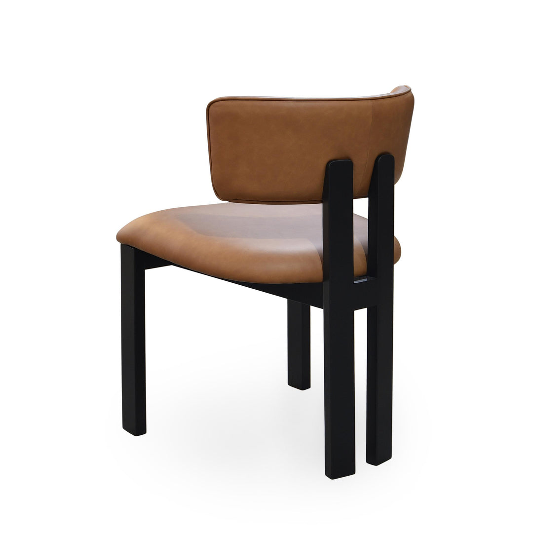 Modenese Dining Chair Tan Leather