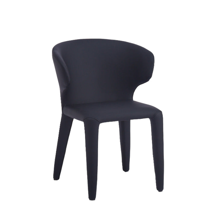 Romano Dining Chair Black Leather Look