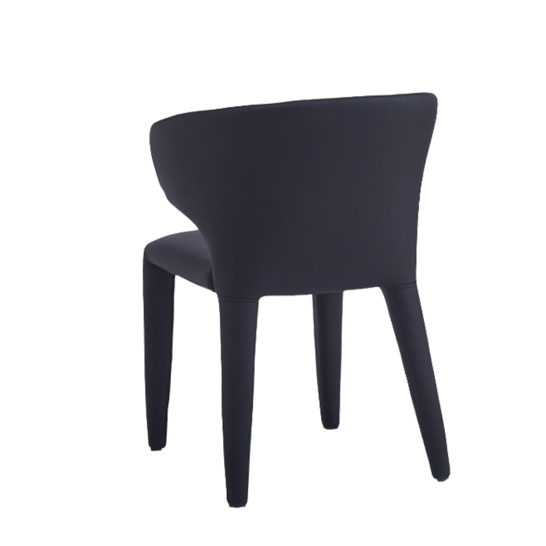 Romano Dining Chair Black Leather Look