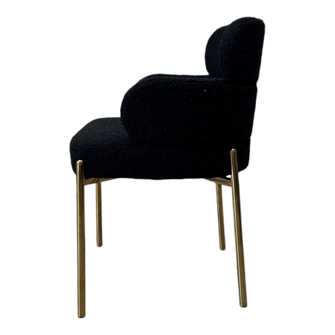 Azhar Dining Black Boucle