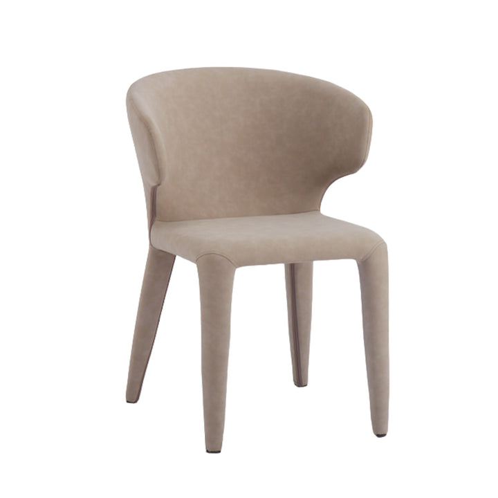 Romano Dining Chair Mushroom Leather Look