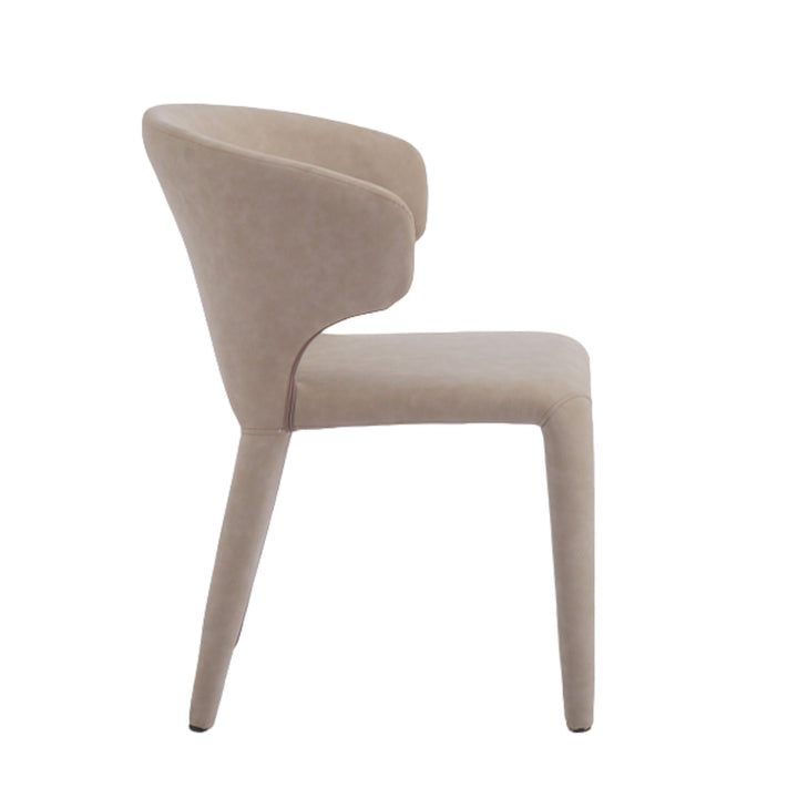 Romano Dining Chair Mushroom Leather Look