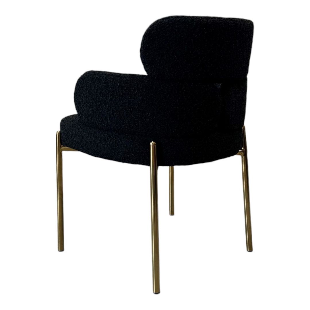 Azhar Dining Black Boucle