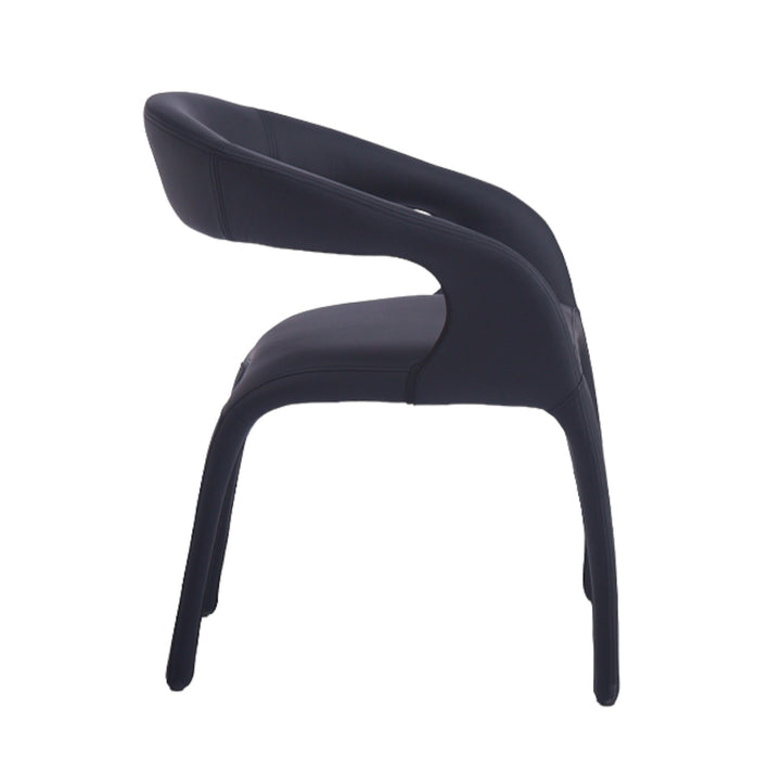 Lorenzo Dining Chair Black Leather Look