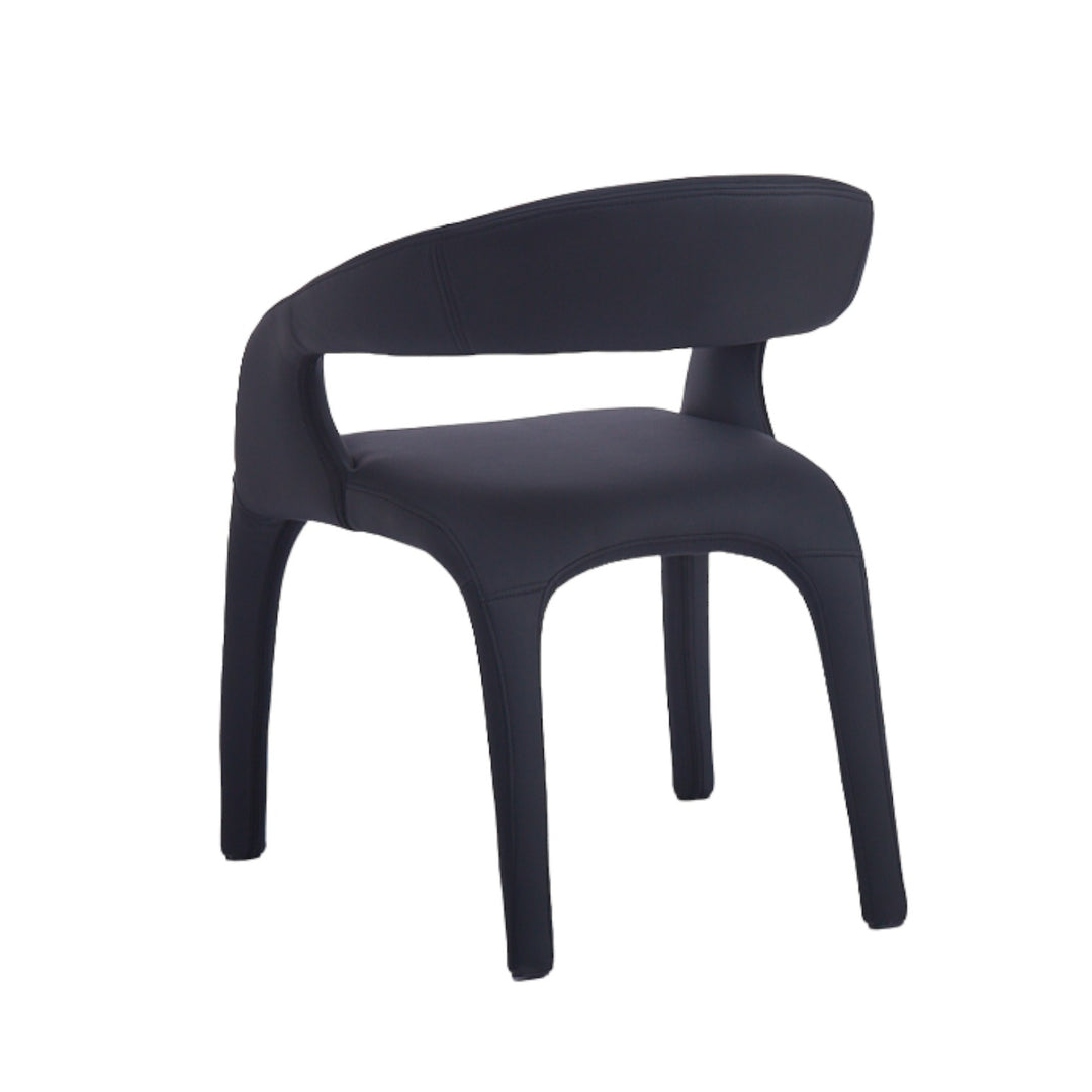 Lorenzo Dining Chair Black Leather Look