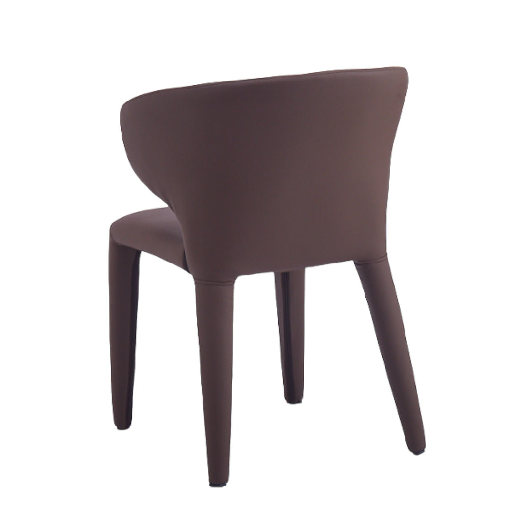 Romano Dining Chair Plum Leather Look