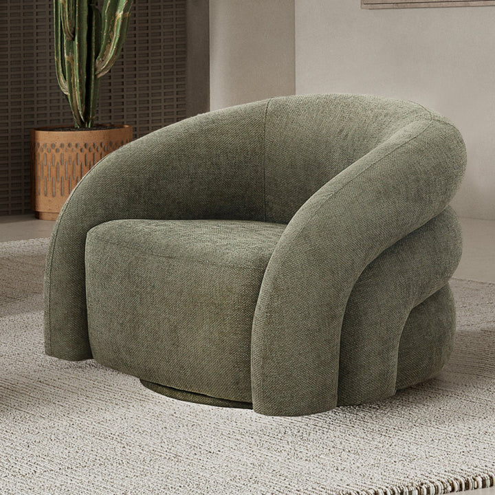 Ventosa Swivel Chair Moss Green