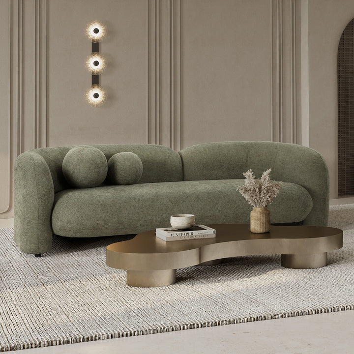 Brunello 3 Seater Moss Green