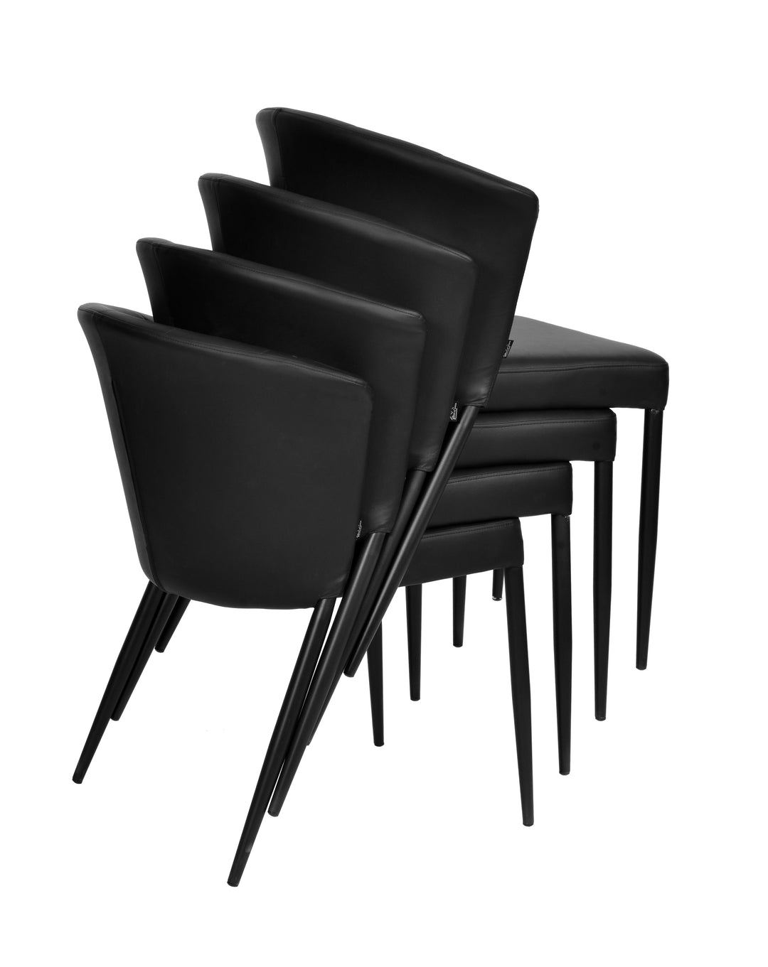 Francois Dining Black Leather Look - Future Classics Furniture