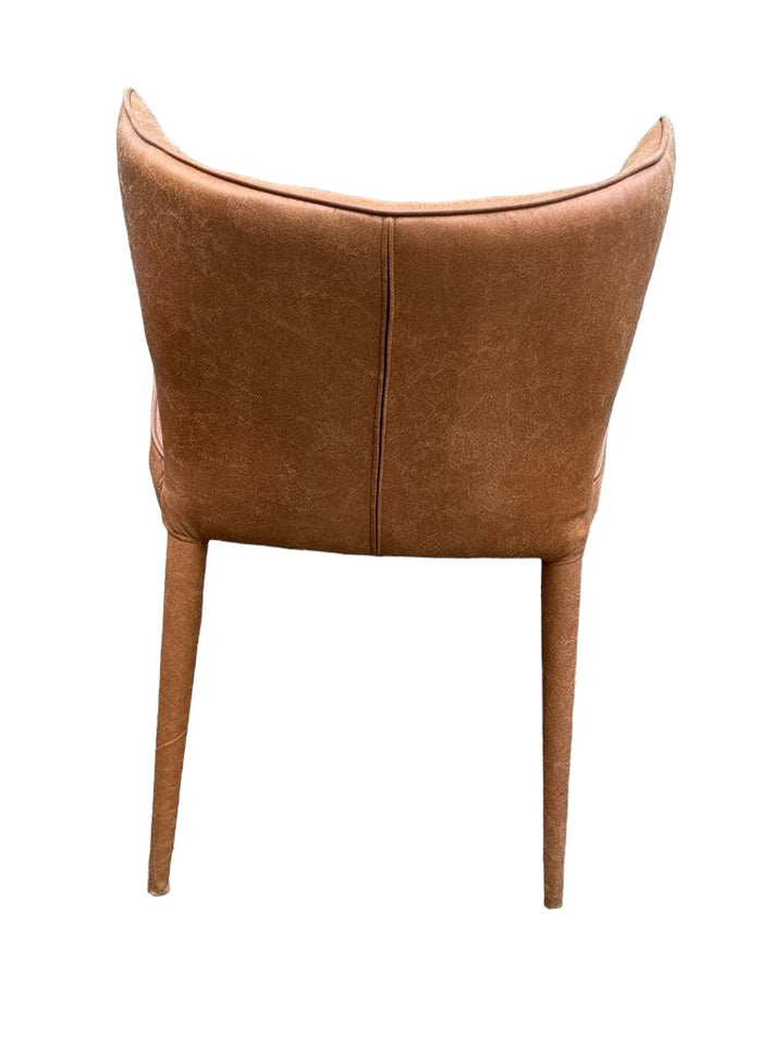 Portofino Dining Chair Tan Leather Look - Future Classics Furniture