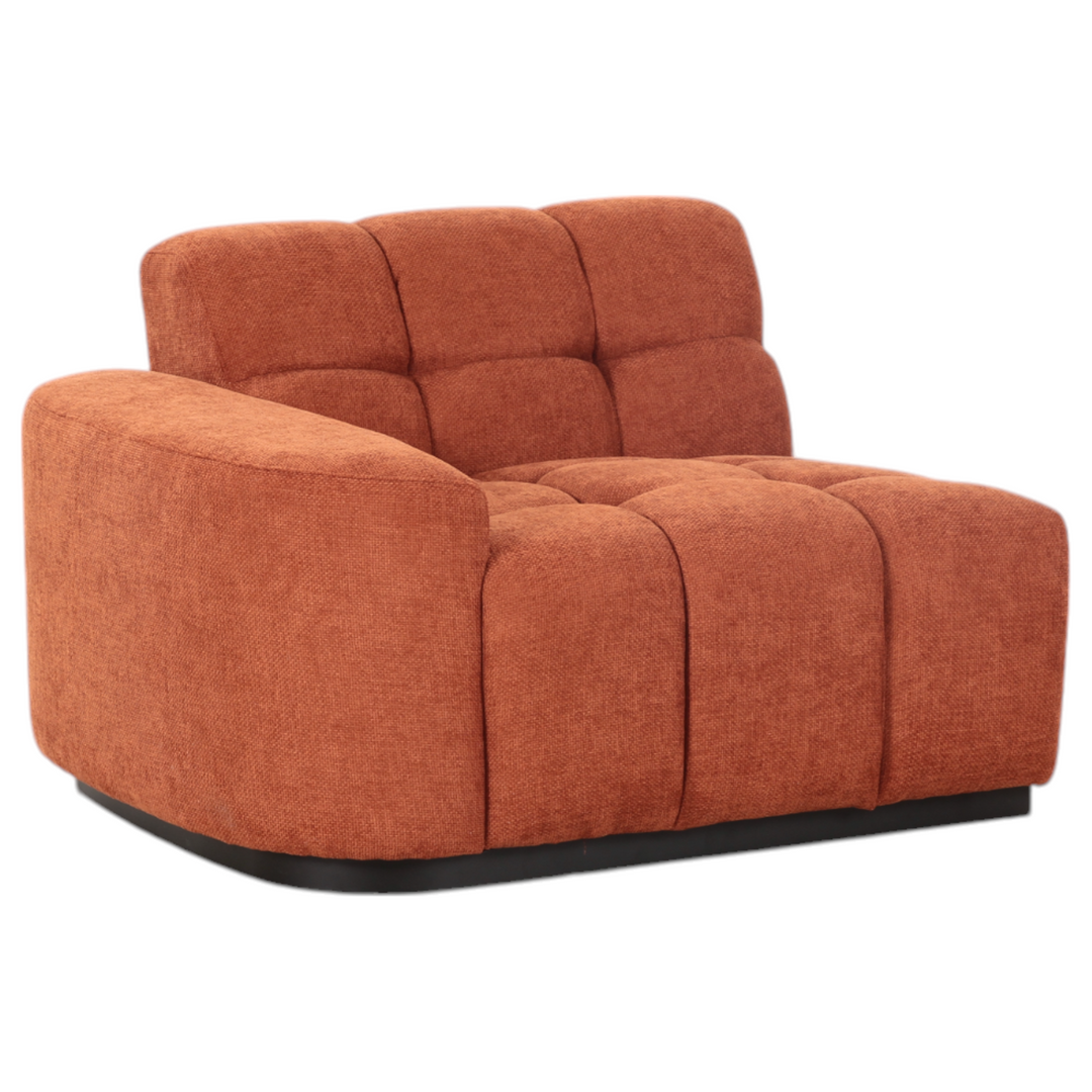 Adriano Corner Sofa Rust