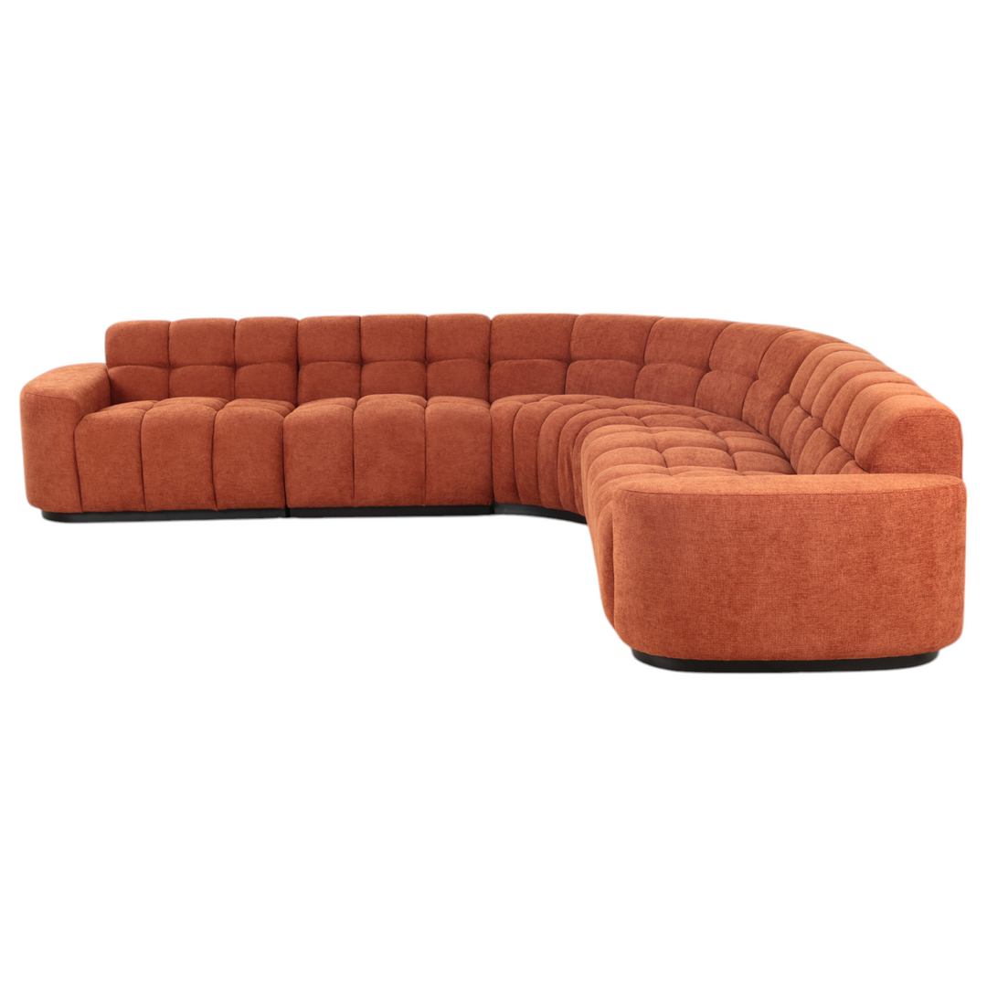 Adriano Corner Sofa Rust