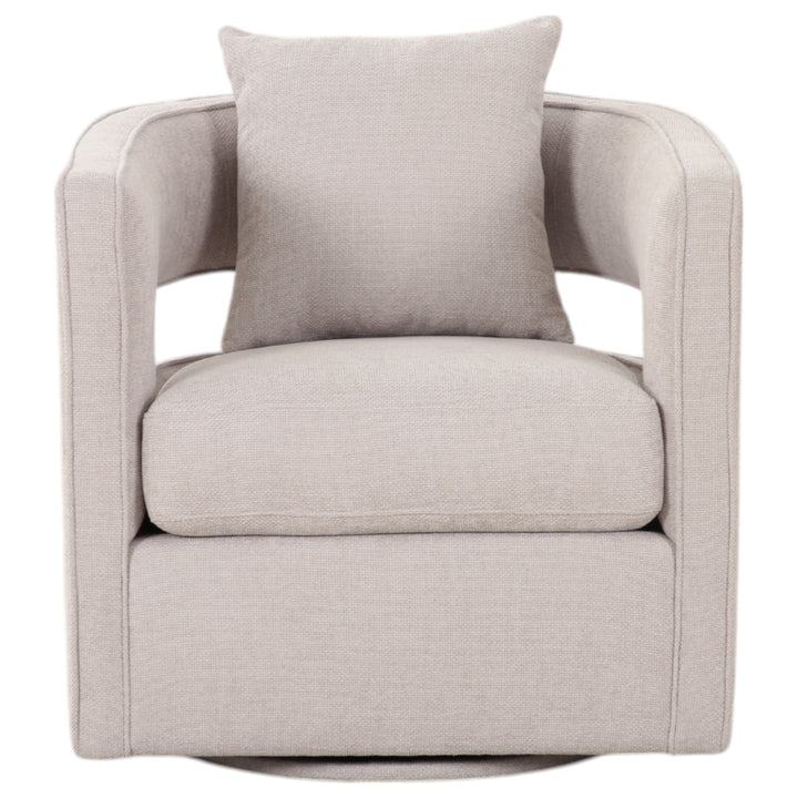 Rhonda Swivel Chair Beige