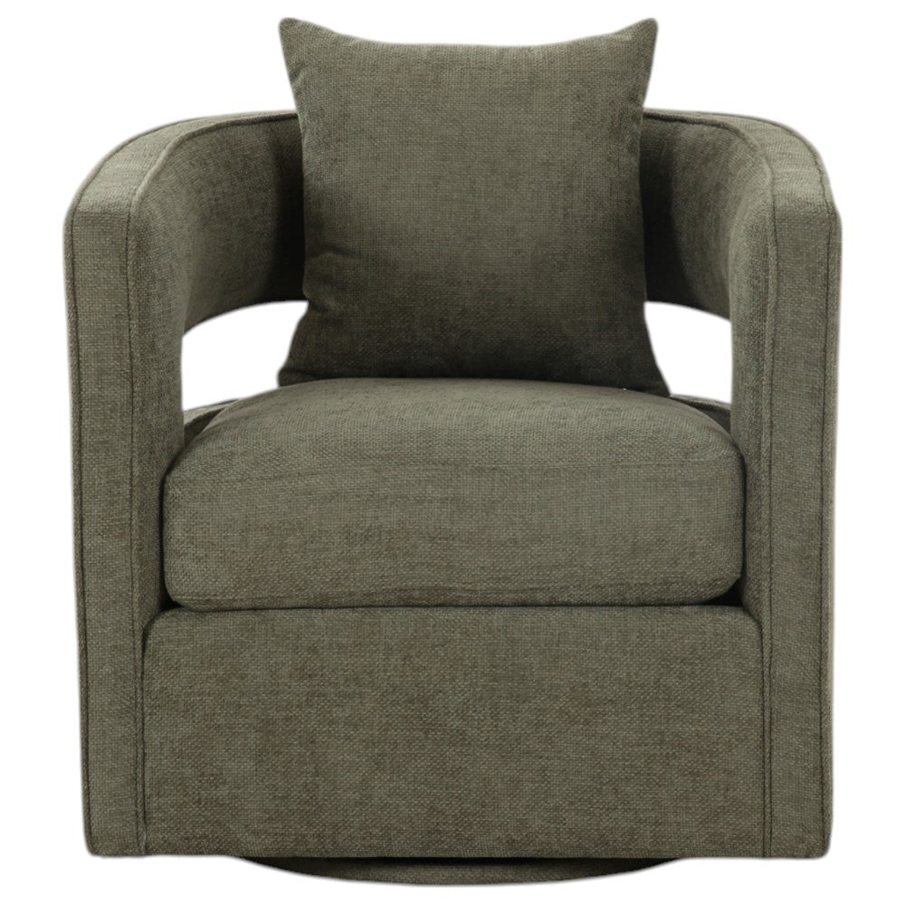 Rhonda Swivel Chair Moss Green