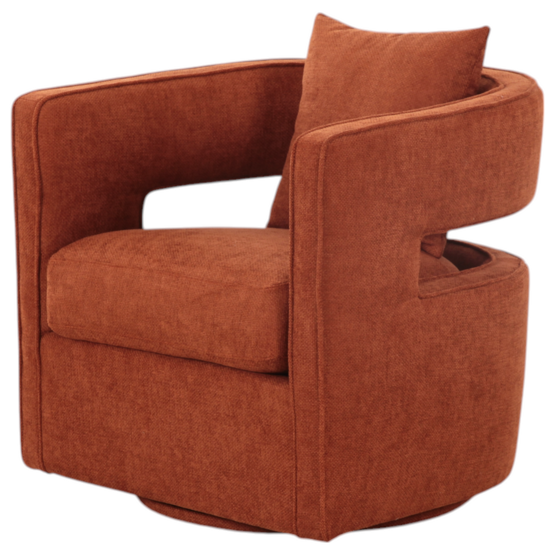 Rhonda Swivel Chair Rust