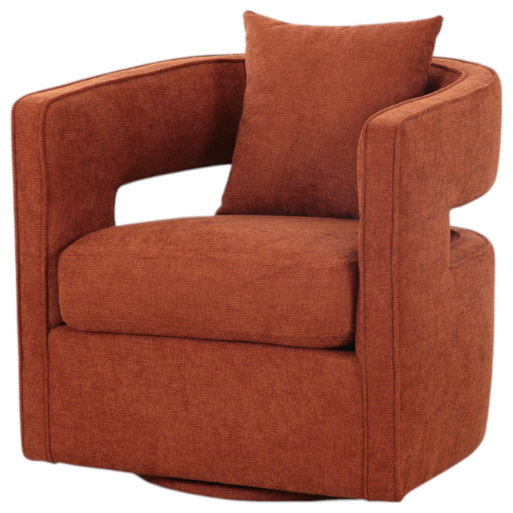 Rhonda Swivel Chair Rust