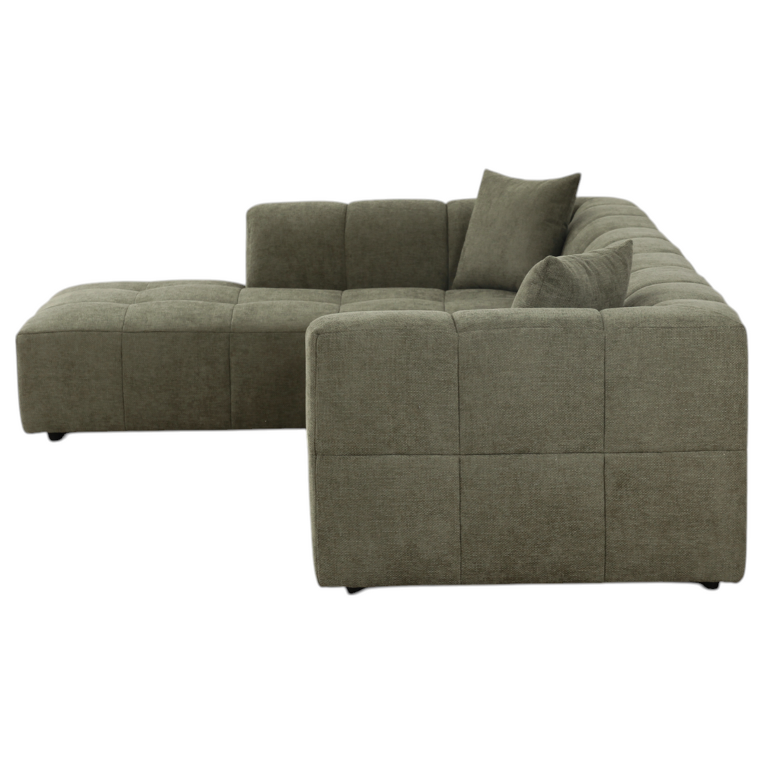 Sorrento Corner Sofa Moss Green