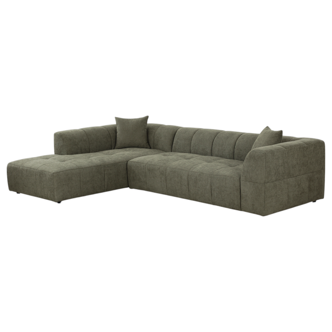 Sorrento Corner Sofa Moss Green