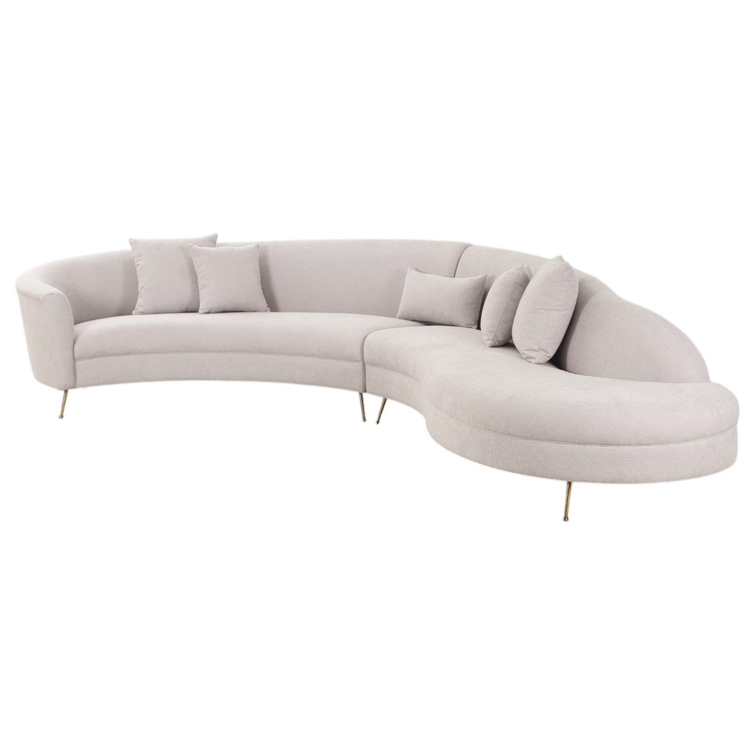 Verde Corner Sofa Beige