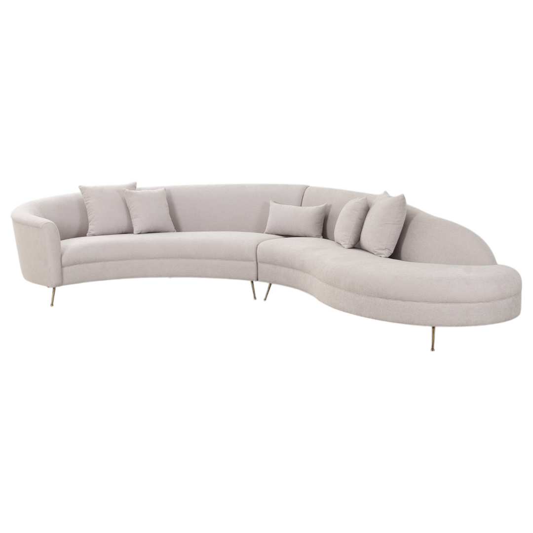 Verde Corner Sofa Beige