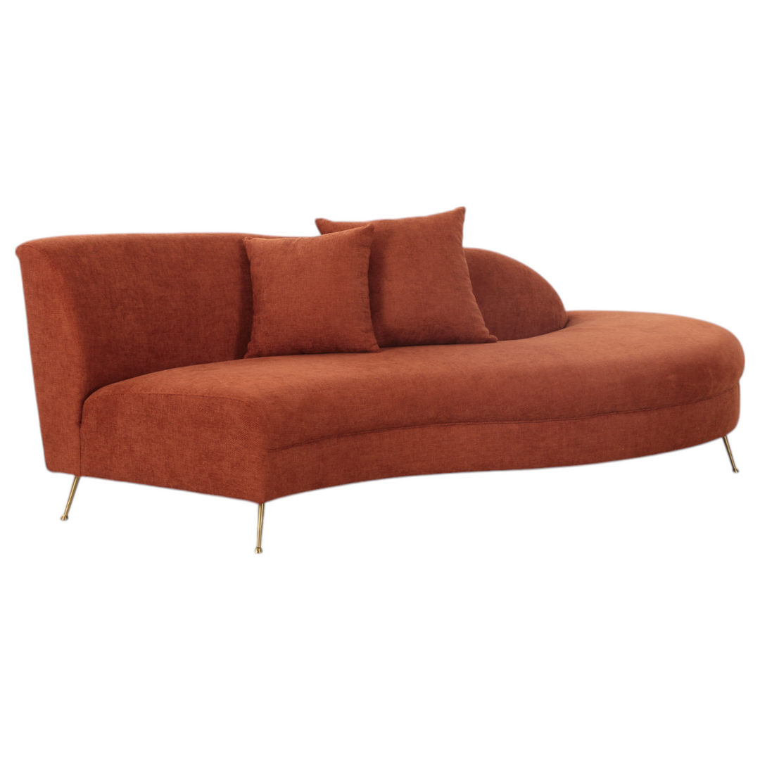 Verde Corner Sofa Rust