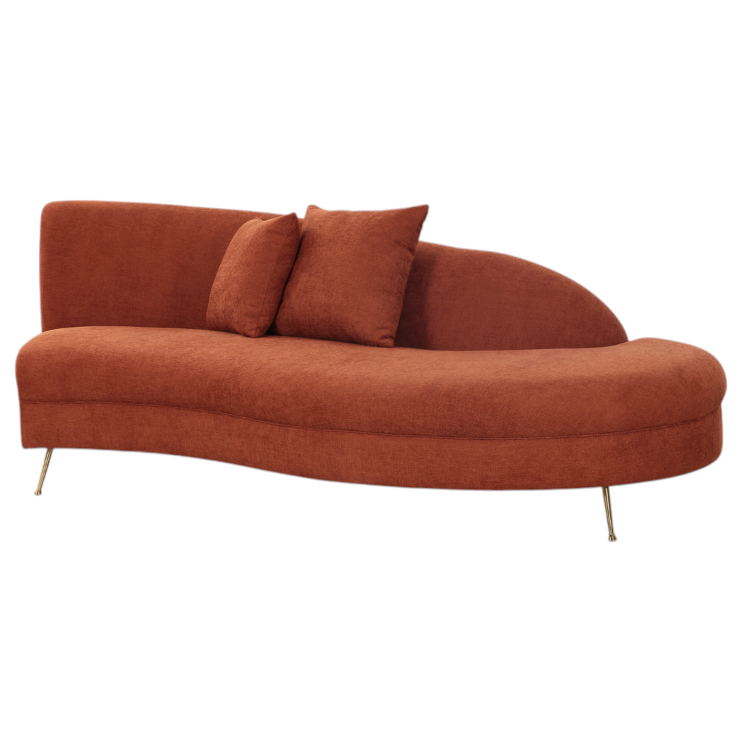 Verde Corner Sofa Rust