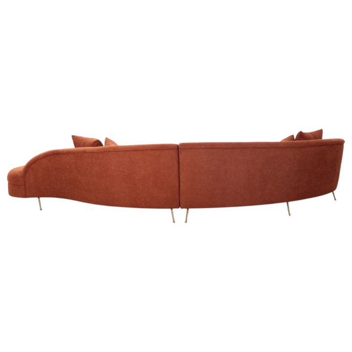 Verde Corner Sofa Rust