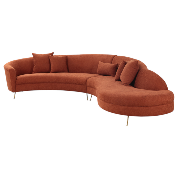 Verde Corner Sofa Rust