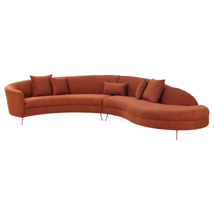 Verde Corner Sofa Rust