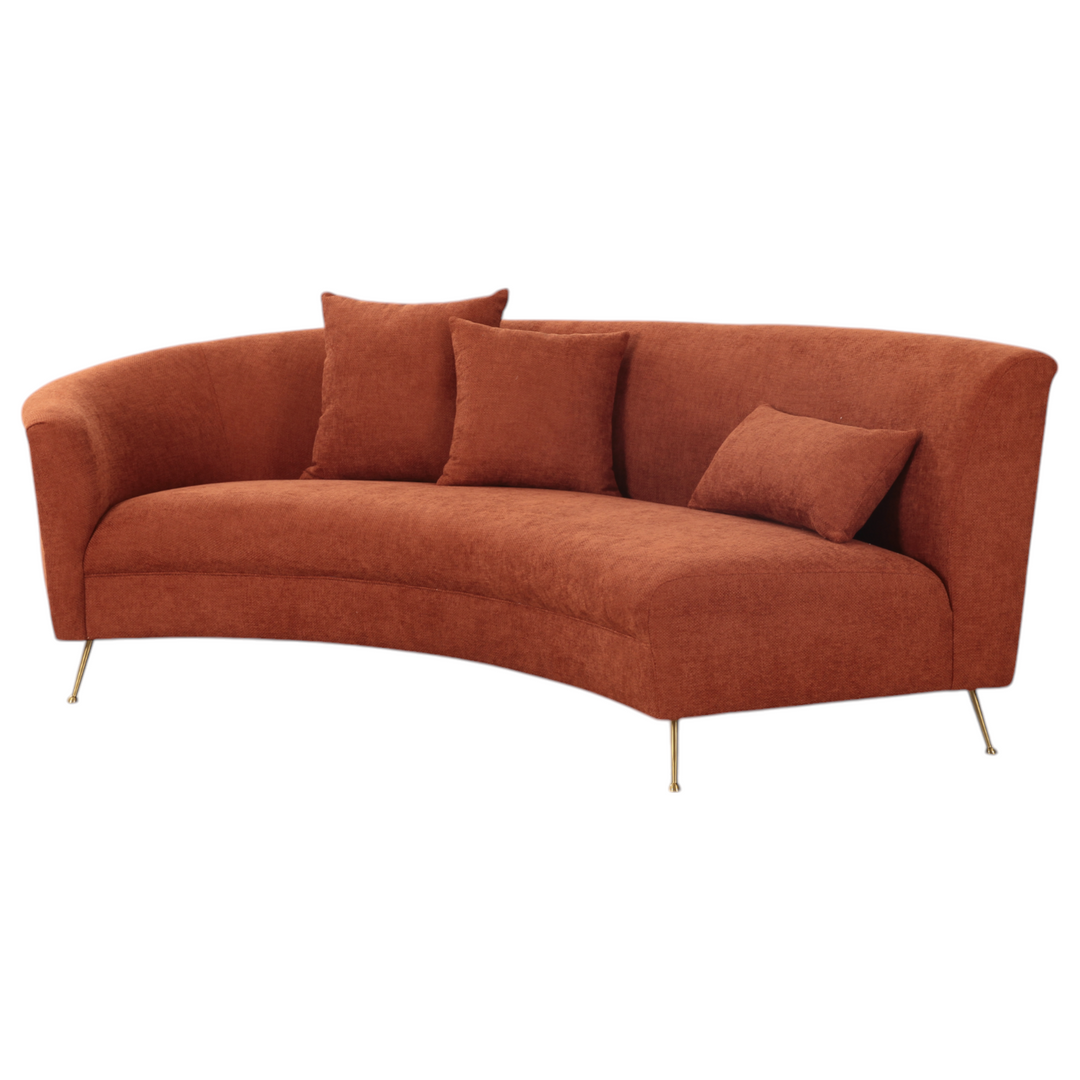 Verde Corner Sofa Rust