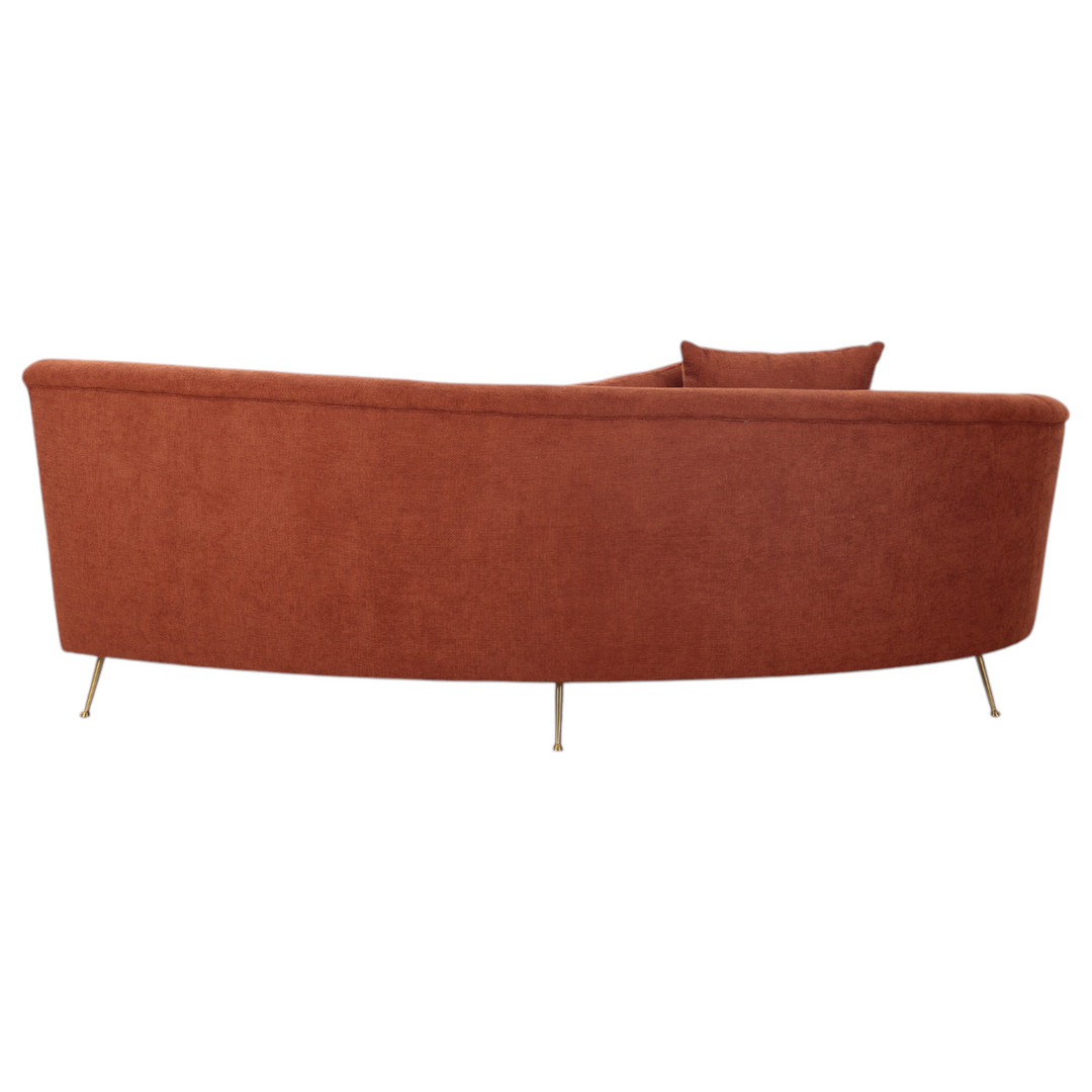 Verde Corner Sofa Rust