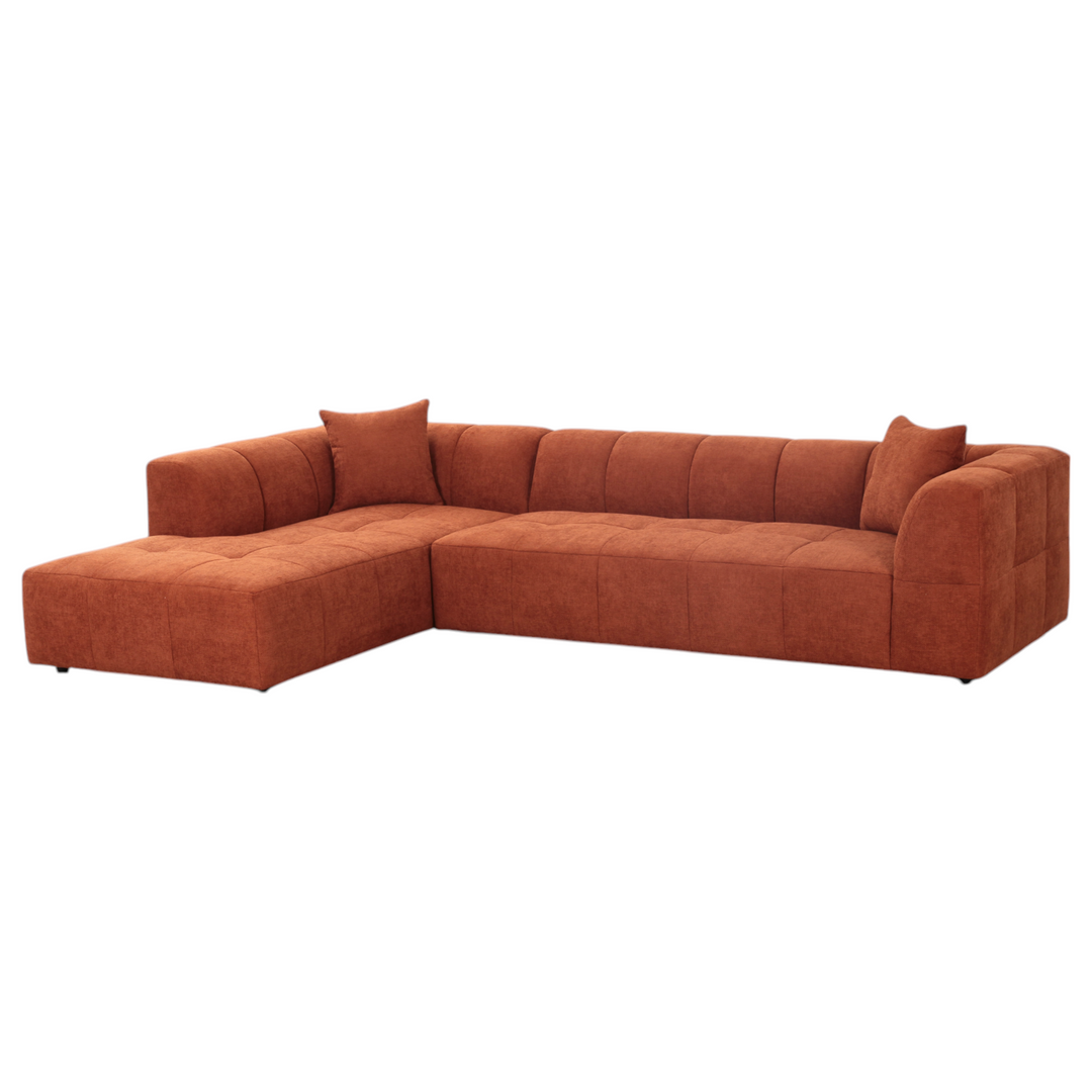 Sorrento Corner Sofa Rust