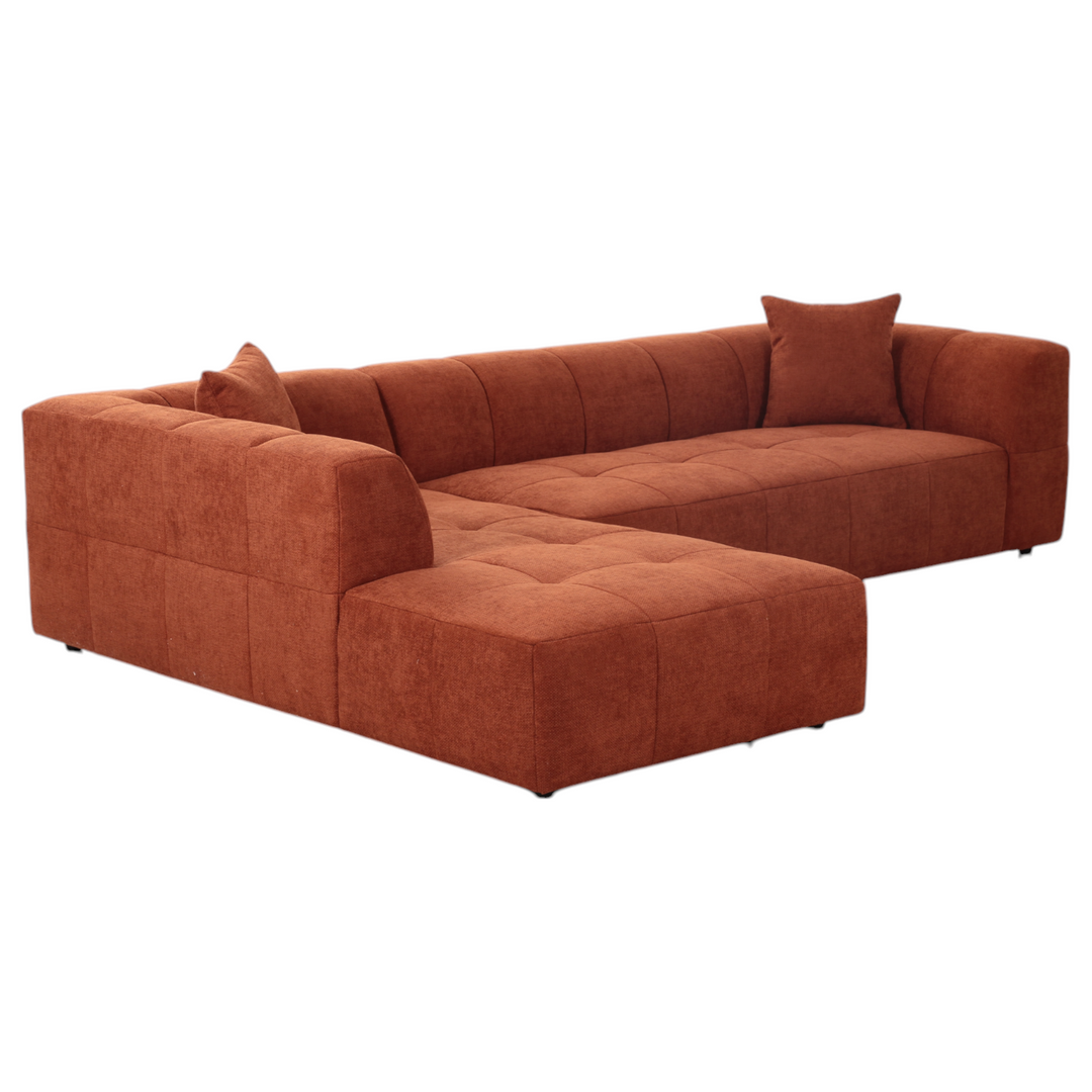 Sorrento Corner Sofa Rust