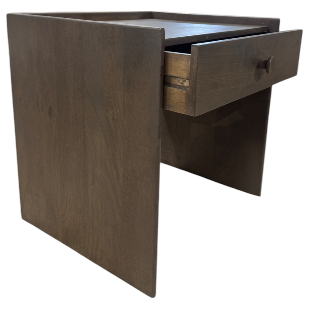 Regalia Bedside Table Rustic Brown