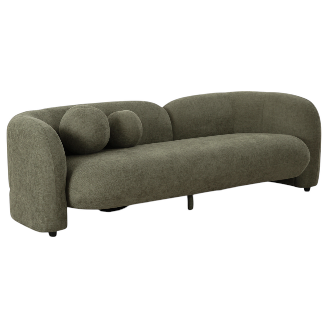 Brunello 3 Seater Moss Green