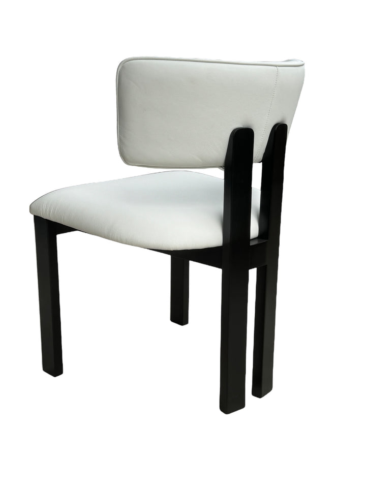 Modenese Dining Chair White Leather